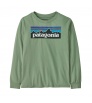 Patagonia Kid's P-6 Logo Long- Sleeved T-Shirt
